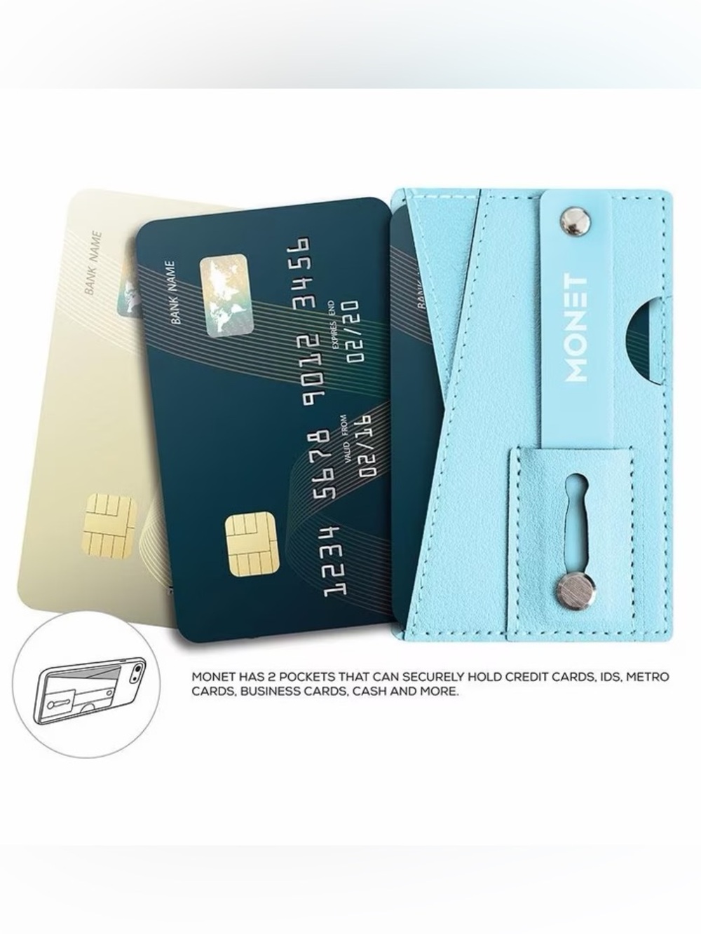 Monet Ultra Grip Cell Phone Wallet - Picture 4 of 6